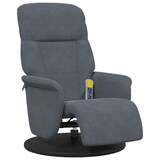 thumbnail of vidaXL Massagesessel mit Fußteil Dunkelgrau Samt