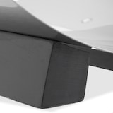 thumbnail of Relaxdays Kaminholzkorb Edelstahl, Feuerholzkorb modern, Brennholzkorb Metall, Holzlege, HxBxT: 16 x 41 x 33 cm, silber