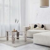 thumbnail of Beistelltisch / Couchtisch / Sofatisch BISMO 70x70 cm Mamoroptik grau hjh LIVING