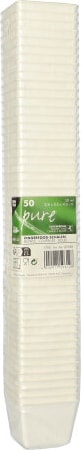 thumbnail of 500 Fingerfood - Schalen, Zuckerrohr `pure` eckig 50 ml 3,8 cm x 4,6 cm x 4,6 cm weiss