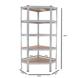 thumbnail of Eckregal 180x75x30 cm  Schwerlastregal Steckregal Lagerregal Kellerregal 875 kg Traglast