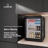 thumbnail of Audrey Evo Getränkekühlschrank | Retro-Design | Glastür | 65 L | EEK C Schwarz