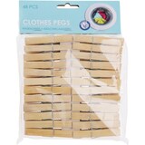 thumbnail of Wäscheklammer Holzklammer Clips Wäsche Holz Set mit 48 Stück Bambus