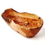 thumbnail of Obstschale oval aus Olivenholz mit Naturrand 30 cm