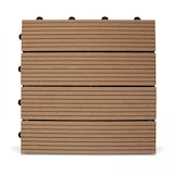 thumbnail of 16er-Set braune Polywood-Klebefliesen - Oviala