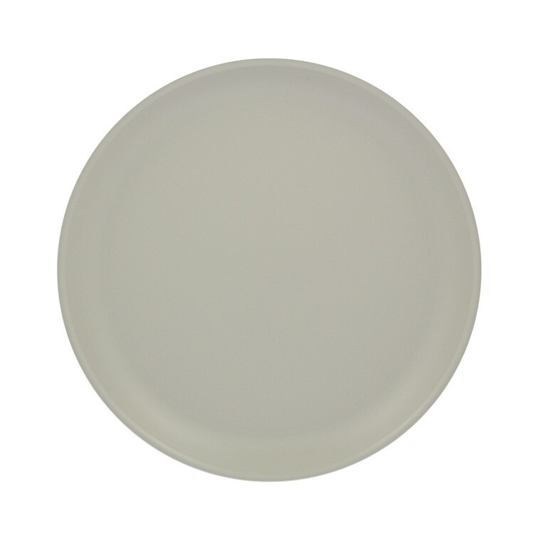 MONOUSO - Wiederverwendbare Plastikteller PP-MF Grau Ø27,4cm (65 Stück)