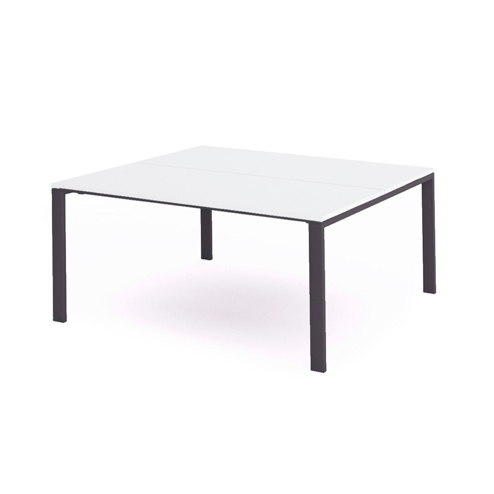 Mesa de escritório Rocada série Total 180x163 antracite / branco
