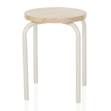 thumbnail of Taburete / taburete ALRANDA metal / MDF blanco / roble hjh LIVING