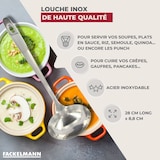 thumbnail of Set van 2 roestvrijstalen keukenopscheplepels, 28 cm, Fackelmann Oxford