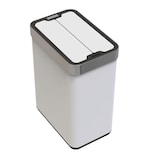 thumbnail of WellHome - Pattumiera in acciaio inox con sensore automatico e coperchio ad alette, bianco, 70L - 41 x 26,5 x 77 cm