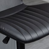 thumbnail of Barhocker 2er Set höhenverstellbar drehbar 49x56x110 cm mit Rückenlehne und Fußstütze Kunstleder Schwarz stabiler Stahlfuß