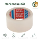 thumbnail of 24 x Tesa Klebeband (5 cm x 66 m) transparent Paketklebeband Packband PP Kleberolle leise abrollend