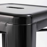thumbnail of Lot de 4 tabourets de bar en acier noir mat