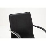 thumbnail of Besucherstuhl RABAT - Kunstleder Schwarz 56x52x94 cm | Besucherstühle Konferenzstuhl Wartezimmerstuhl Bürostühle Bürostuhl Konferenzraum Wartezimmer