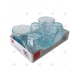 thumbnail of Bormioli Rocco Flora Azul Set 6 Vasos Bajos Vidrio 26Cl