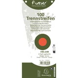 thumbnail of Exacompta - Réf. 13565E - Carton de 6 Paquets de 100 fiches intercalaires trapézoïdales unies perforées Forever sous film 105 x 240 mm orange