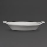 thumbnail of Olympia Whiteware ronde gratineerschalen met handvatten 17x14cm
