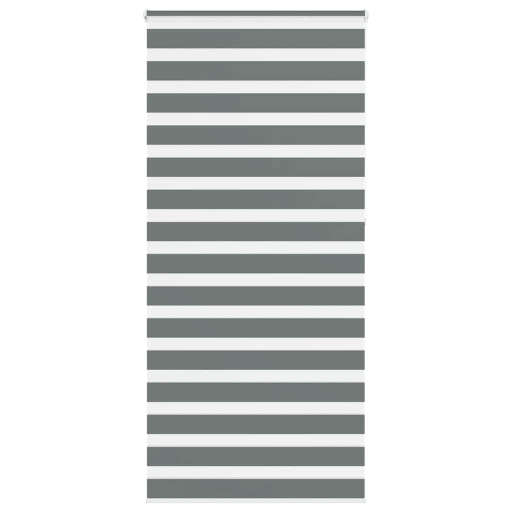 vidaXL Doppelrollo Dunkelgrau 110x230 cm Stoffbreite 105,9 cm Polyester