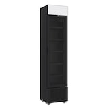 thumbnail of Mobiler Kühlschrank mit 1 Glastür Getränkekühlschrank Gastro 202 L +4/10°C Schwarz