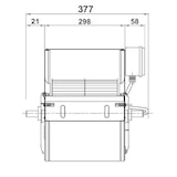 thumbnail of Einbau-Radialventilator für Wandhauben 2700 m³/h