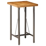 thumbnail of Helloshop26 - Table haute mange debout bar bistrot teck recyclé massif carré marron 107 cm 0902121