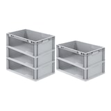 thumbnail of PROREGAL 5x Eurobox NextGen Store | HxBxT 22x40x60cm | 44 Liter | Seite offen | Eurobehälter, Transportbox, Transportbehälter
