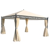 thumbnail of Set van 4 zijwanden voor pergola Cadiz, vervangende zijwand paviljoen 4x4m, polyester ~ crème
