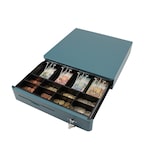 thumbnail of Kassenlade M405 Color Vollmetall 8 Münz- & 4 Schein-Fächer Schloss blau