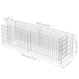 thumbnail of vidaXL Gabion plantenbak verhoogd 180x50x50 cm gegalvaniseerd staal