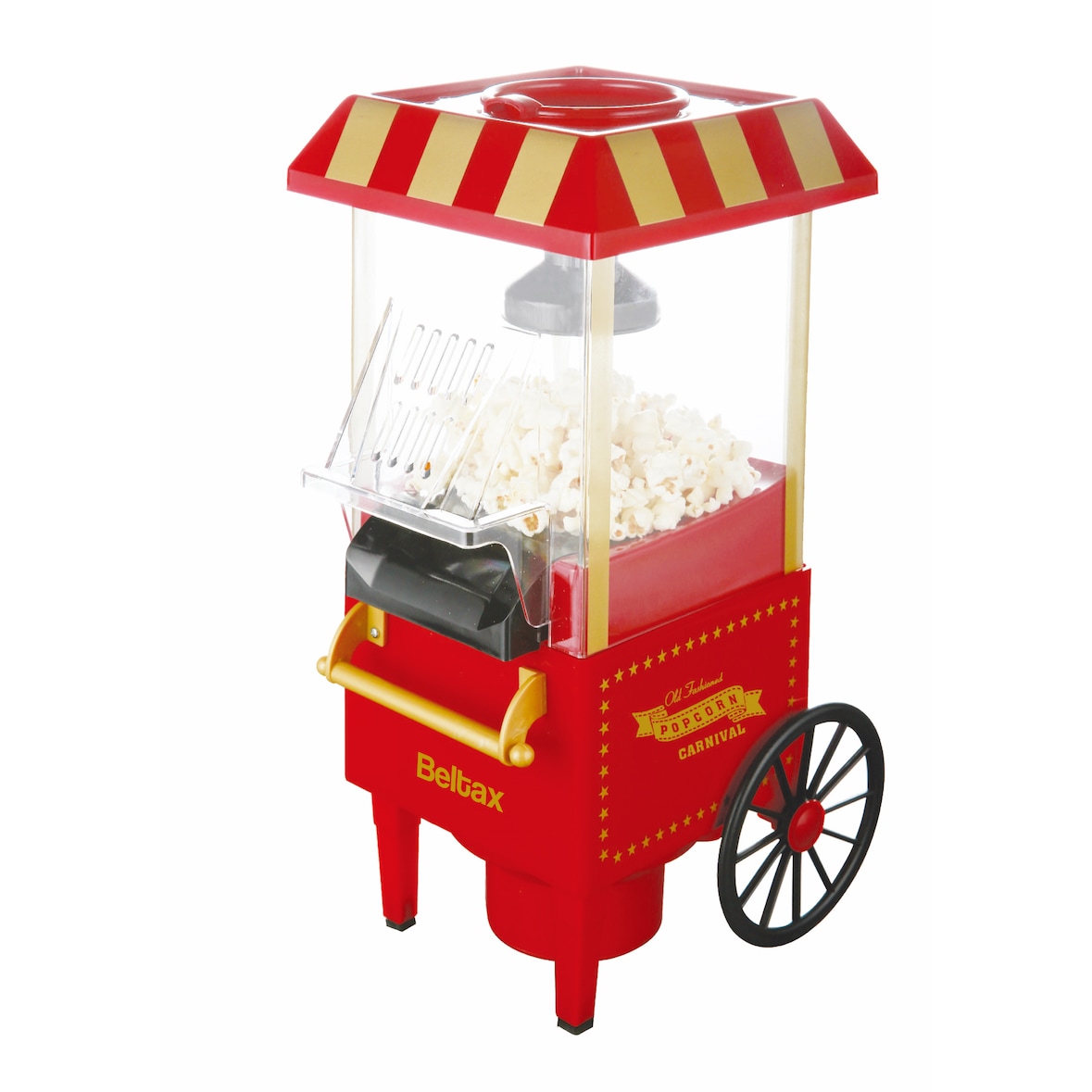 Máquina de palomitas de maíz Beltax BPM2304; Potencia: 1200W; Hasta 60 g de maíz; Deliciosas palomitas de maíz en menos de 3 minutos