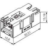 thumbnail of Weidmüller Buchseneinsatz RJ45 IE-BI-RJ45-C 1962840000