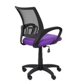 thumbnail of Vianos Silla  con mecanismo basculante y  Respaldo de malla en color negro y asiento tapizado en tejido bali color lila