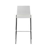 thumbnail of Set 2x Taburete Hover con Asiento de Plástico & Base de Metal Blanco/Negro