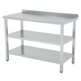 thumbnail of Mesa Mural Desmontada 2 Estantes 1800x600x850 Acabado Satinado - INSEHOST