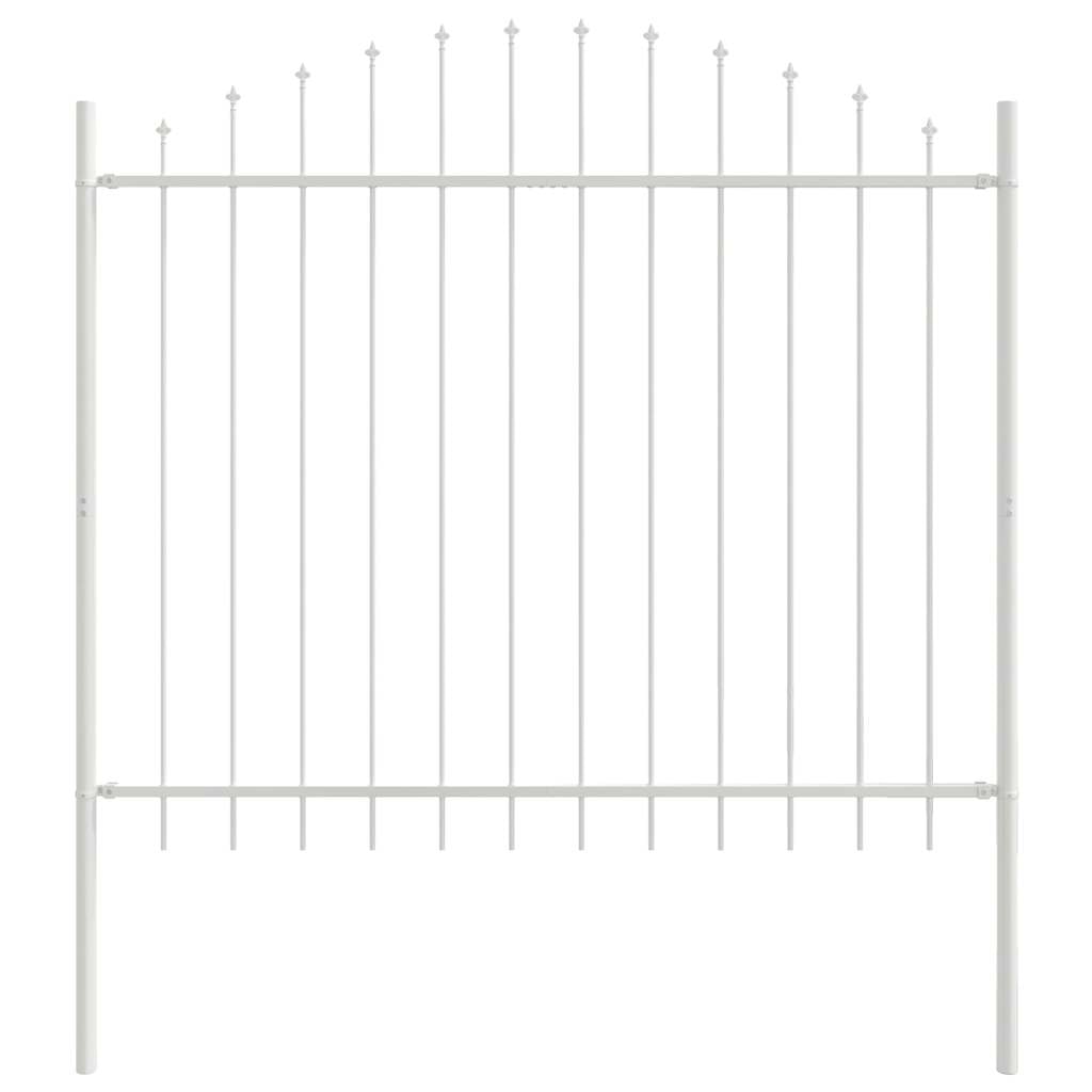 vidaXL Tuinhek Wit 170 x 165 cm Gepoedercoat staal