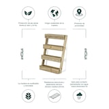 thumbnail of HORTALIA Jardinera vertical Stand Line Floor KD 4B en madera tratada para exterior