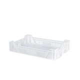 thumbnail of Caixa de plástico perfurada Norma Europa 600 x 400 x 118 mm | Caixa industrial perfurada NE 6412 Branco | DENOX