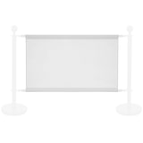 thumbnail of MobeventPro Pancarta blanca para separadores de postes - L100 x h69 cm