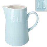 thumbnail of Krug Emilia Blau 1L Steingut blau-creme Milchkanne mit Henkel Saftkaraffe Wasser