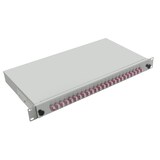 thumbnail of Helos LWL 19" Breakoutbox mit 24x LC Duplex Kupplungen OM4, grau