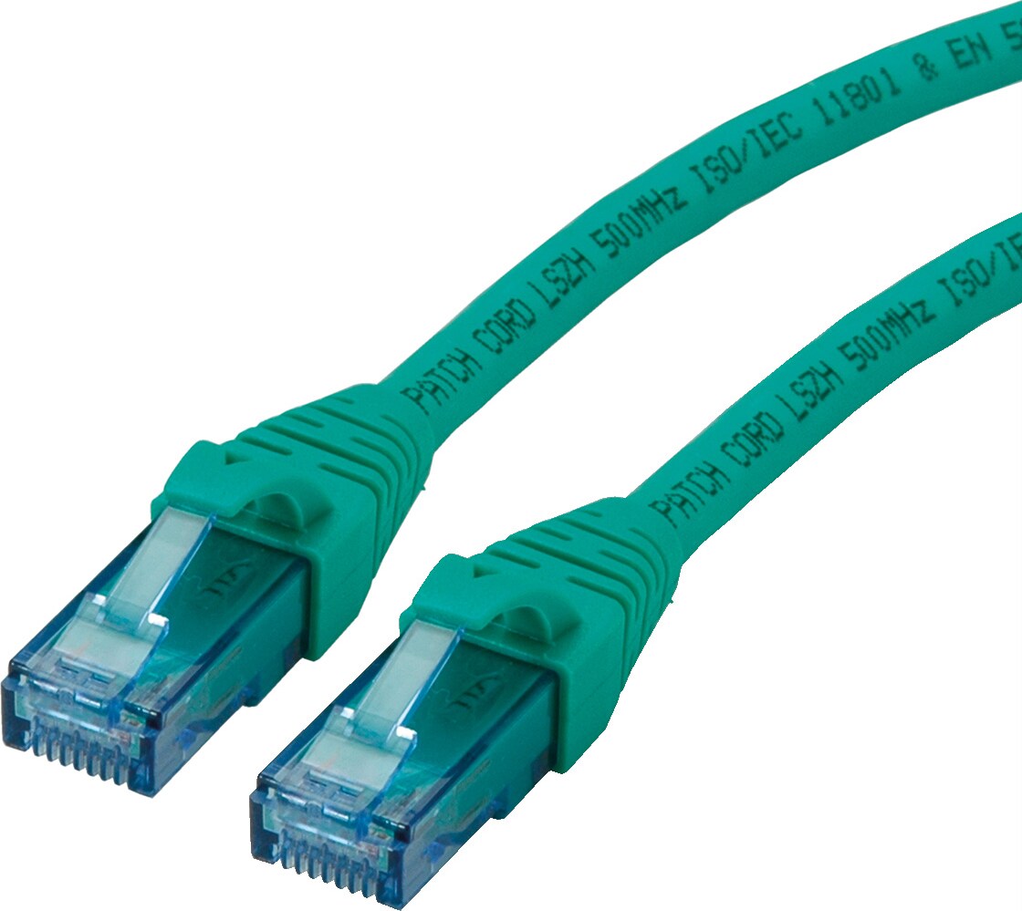 ROLINE Patchkabel Cat.6A UTP, Component Level, LSOH, groen, 1,5 m | Makro