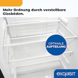 thumbnail of Exquisit Vollraumkühlschrank 75 Liter, Freistehend, Kühlschrank klein und kompakt, 45cm Breit, LED-Innenbeleuchtung, KS585-V-091E inoxlook