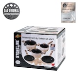 thumbnail of STONELINE® Creme Kochgeschirr-Set 11-teilig mit Deckeln, beschichtete Töpfe & Pfannen