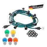 thumbnail of Illu- Party Lichterkette Außenlichterkette 40m grün 40 bunte LED Kugellampen