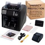 thumbnail of Jubula MV-600 Geldzählmaschine mit Thermodrucker Jubula MPR-1| Banknotensortierer für gemischte Geldscheine | UV/MG/IR/2CIS usw.| EUR USD GBP usw.