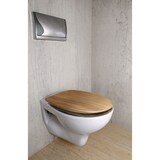 thumbnail of WC Sitz Toilettendeckel Bambus - Duroplast - Doppelte Absenkautomatik