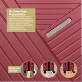 thumbnail of 3tlg. Hartschalenkofferset mit Schloss KENDO ABS Material, Hartschalenkoffer mit Rollen Trolley Koffer Reisekoffer Reisekofferset Gepäck, Rot