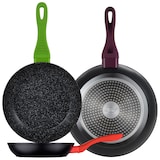 thumbnail of Magefesa - Kochgeschirrset Kenya: 4 Töpfe mit Deckel und 3 Pfannen Ø20/24/28 cm aus geschmiedetem Stahl/Aluminium