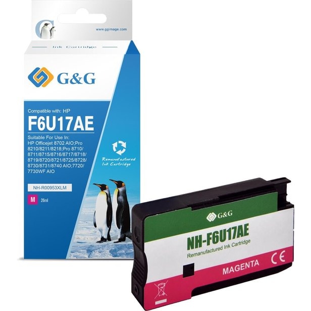 G&G HP 953XL - Inktcartridge / Magenta/ Hoge Capaciteit