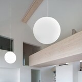 thumbnail of Sferis Lampada a sospensione moderna in vetro opale satinato, design minimale con montatura in policarbonato, diametro 50 cm, altezza 330 cm, Bianco